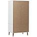 Armadio Bianco 90x55x175 Cm In Legno Massello Di Pino - Foto miniatura 12