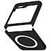Cover Magsafe Per Samsung Galaxy Z Flip5 Rigida Design Sottile Nera - Foto miniatura 2