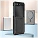 Cover Magsafe Per Samsung Galaxy Z Flip5 Rigida Design Sottile Nera - Foto miniatura 3
