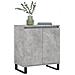 Credenza Grigio Cemento 60x35x70 Cm In Legno Multistrato - Foto miniatura 3