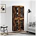 Credenza Rovere Fumo 69,5x34x180 Cm In Legno Multistrato - Foto miniatura 1