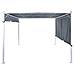 Pergola Grigio Con Luci Led 310 X 310 Cm Parga - Foto miniatura 4