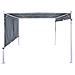 Pergola Grigio Con Luci Led 310 X 310 Cm Parga - Foto miniatura 7