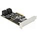 Scheda SATA PCI Express x4 a 5 Porte Fattore di Forma a Basso Profilo - Foto miniatura 2