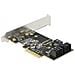 Scheda SATA PCI Express x4 a 5 Porte Fattore di Forma a Basso Profilo - Foto miniatura 3