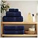 Asciugamani Premium SOLUND 10 pz Blu Navy 100x200cm 600gsm - Foto miniatura 3