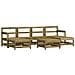 Set Salotto Da Giardino 7 Pz In Legno Impregnato Di Pino - Foto miniatura 2