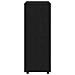 Armadio Rovere Rovere Nero 80x40x110 cm in Legno Multistrato - Foto miniatura 7