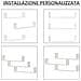 Set 3 Mensole da Parete Portaoggetti in Legno, 80x18x18 cm, Bianco - Foto miniatura 6