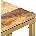 Tavolino Di Servizio 35x45x65 Cm In Legno Massello Di Mango - Foto miniatura 5