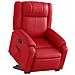 Poltrona Alzapersona Reclinabile Rosso in Similpelle - Foto miniatura 3