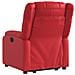Poltrona Alzapersona Reclinabile Rosso in Similpelle - Foto miniatura 5