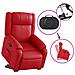 Poltrona Alzapersona Reclinabile Rosso in Similpelle - Foto miniatura 6