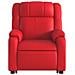 Poltrona Alzapersona Reclinabile Rosso in Similpelle - Foto miniatura 9