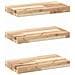 Mensole da Parete 3 pz 60x20x4 cm Legno Acacia Non Trattato - Foto miniatura 1