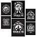 Set Di 6 Stampe Citazioni Rustiche Ispiratrici Dipinti Decorativi Estetici Per Il Tuo Soggiorno, Camera Da Letto, Casa A3 & A4 Cornice Nera - Foto miniatura 1