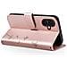 Custodia A Portafoglio Per Iphone 16 Design Premium Fiori Farfalla, Rosa Champagne - Foto miniatura 3