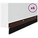 Spazzole per porte a vite 6 pcs Marrone 100 cm - Foto miniatura 3