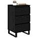 Credenza con cassetto Rovere nero Legno multistrato - Foto miniatura 3
