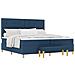 Letto a molle con materasso Blu 200 x 200 cm Tessuto - Foto miniatura 1