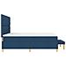 Letto a molle con materasso Blu 200 x 200 cm Tessuto - Foto miniatura 9