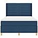 Letto a molle con materasso Blu 160 x 200 cm Tessuto - Foto miniatura 7