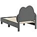 Struttura letto per bambini con testata Grigio chiaro PU - Foto miniatura 7