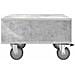 Tavolino con Ruote Grigio cemento 50,5 x 50 x 30 cm - Foto miniatura 6