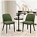 Set Da 2 Sedie Da Pranzo Sedie Design Con Rivestimento In Tessuto E Gambe In Legno Massello, Ideali Per Soggiorno, Cucina O Sala Da Pranzo Verde - Foto miniatura 6