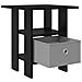 Comodino Rovere Nero 41 x 40 x 45 cm Legno multistrato - Foto miniatura 5