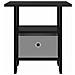 Comodino Rovere Nero 41 x 40 x 45 cm Legno multistrato - Foto miniatura 6