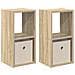Comodino con cassetto 2 pcs Rovere Sonoma 25,5 x 22 x 49,5 cm - Foto miniatura 1