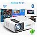 Videoproiettore Android Full Hd 1080p, 8000 Lumen, Wi-fi E Bluetooth, Mirroring Schermo, Proiezione Laterale, Massimo 300 Pollici, Colore Bianco - Foto miniatura 1