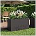 Vaso da giardino Nero 100 x 30 x 49 cm - Foto miniatura 2
