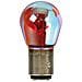 Lampa 12v Diadem - Pr21-5w - 21-5w - Baw15d - 1 Pz - Blister - Rosso - Foto miniatura 1