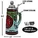 Boccale - Game Of Thrones - House Targaryen - Bavarian Beer Stein - Foto miniatura 5