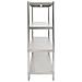 Scaffale Da Cucina A 4 Livelli 150x48x155 Cm In Acciaio Inox - Foto miniatura 3