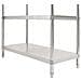 Scaffale Da Cucina A 4 Livelli 150x48x155 Cm In Acciaio Inox - Foto miniatura 4