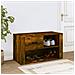 Scarpiera Rovere Fumo 80x35x45 Cm In Legno Multistrato - Foto miniatura 3