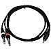 Cavo adattatore 3,5 jack / 2xjack 1,5 m Bk - Foto miniatura 2