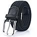 Cintura Da Uomo Elastica Intrecciata Con Fibbia 105cm Black - Foto miniatura 1