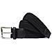 Cintura Da Uomo Elastica Intrecciata Con Fibbia 105cm Black - Foto miniatura 3
