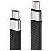 Cavo Corto Piatto Usb-c Maschio A Usb-c Maschio E-mark Ricarica Rapida Fpc 12.4 Cm - Foto miniatura 3