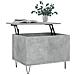 Tavolino Salotto Grigio Cemento 60x44,5x45 Cm Legno Multistrato - Foto miniatura 3