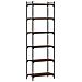 Libreria 6 Ripiani Rovere Marrone 60x30x188cm Legno Multistrato - Foto miniatura 2