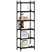 Libreria 6 Ripiani Rovere Marrone 60x30x188cm Legno Multistrato - Foto miniatura 3