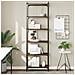 Libreria 6 Ripiani Rovere Marrone 60x30x188cm Legno Multistrato - Foto miniatura 1