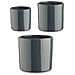 Set Di Vasi Ø 14 Cm Ø 22 Cm Ø 17 Cm Cilindro 3 Pezzi Antracite - Foto miniatura 1