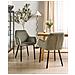 Set Di 2 Sedie Da Pranzo Velluto Verde Oliva Wellston - Foto miniatura 1