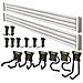 Kit Track Wall Binari Portaganci A Muro Per Appendere Attrezzi E Accessori Stst-22000-1 - Foto miniatura 2